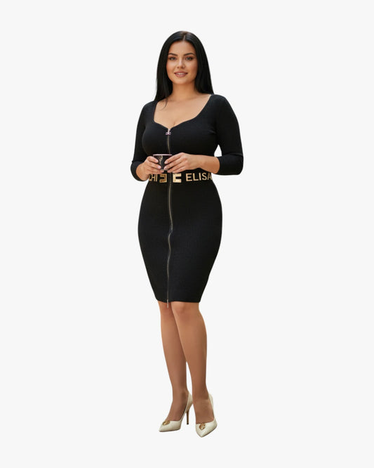 Signature Zip Knit Dress
