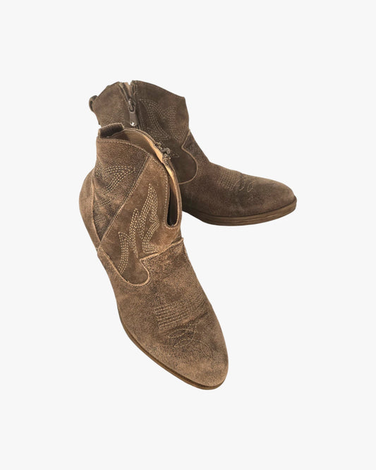 Soft Suede Western Boots