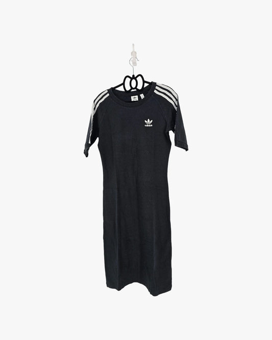 Ribbed Sporty Dress Ð Black