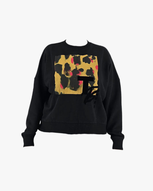 Black Graphic Sweatshirt
