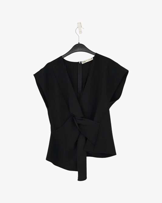 Asymmetrical Wrap-Style Top