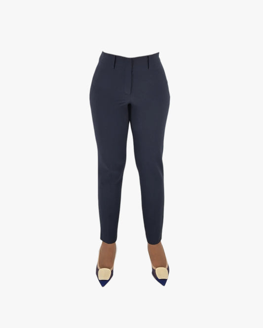 Navy Tailored Slim Trousers