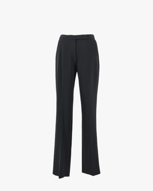 Classic Black Straight Trousers