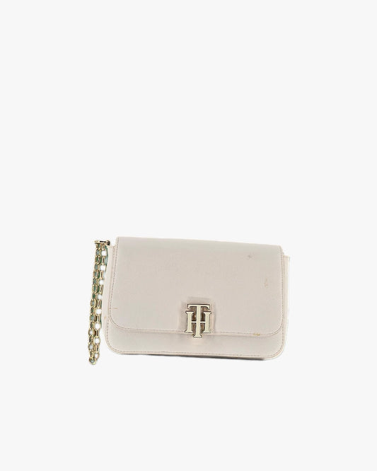 Tommy Hilfiger White Chain Wallet
