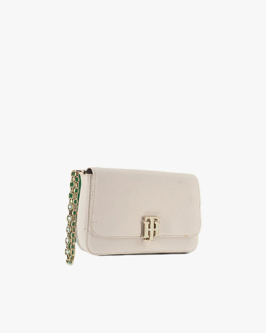 Tommy Hilfiger White Chain Wallet