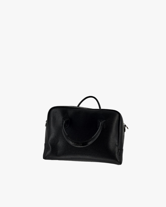 Tommy Hilfiger - Black Leather Bowling Bag