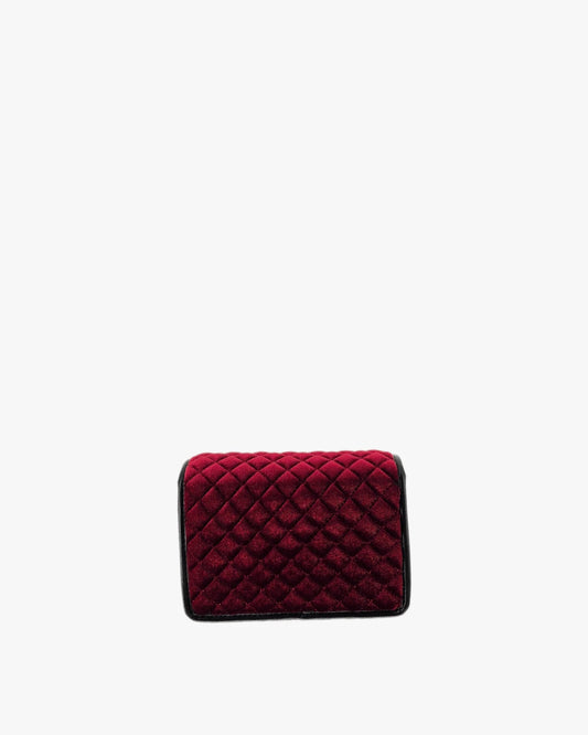 Versace Jeans Couture Velvet Quilted Mini Bag