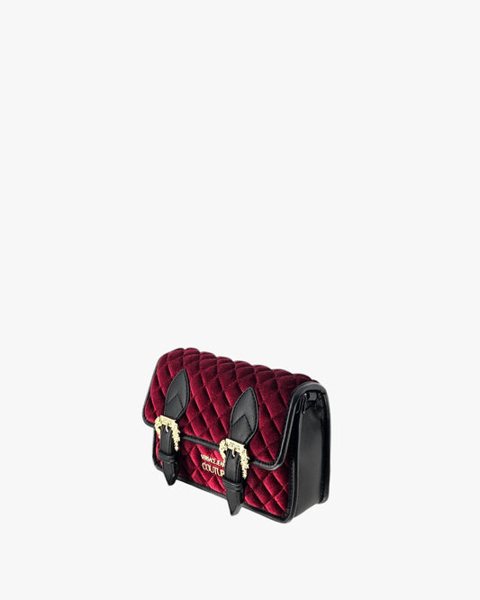 Versace Jeans Couture Velvet Quilted Mini Bag