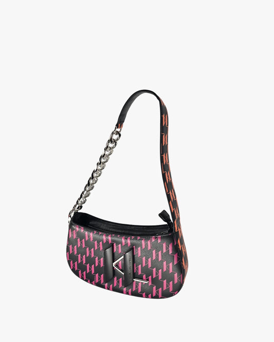 Karl Lagerfeld Ð Monogram Shoulder Bag (Pink & Black)