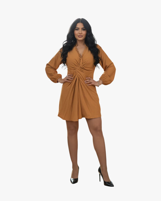 Amber Twist Mini Dress