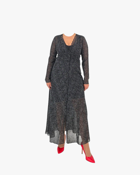 Sheer Sparkle Maxi Dress