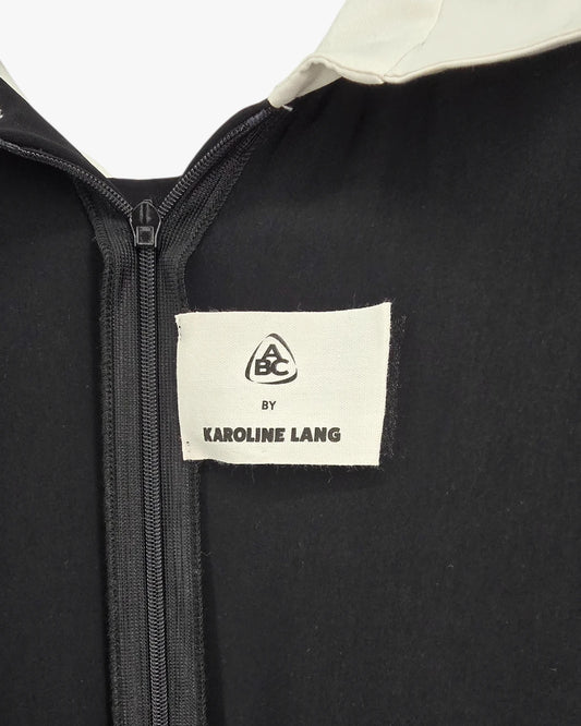 Black Maxi Dress with White Collar