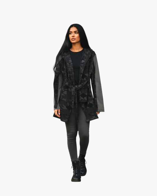 Black & Gray camouflage jacket