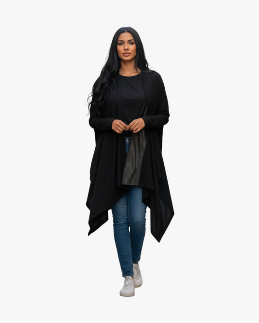 Black Draped Jacket