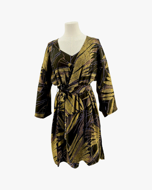 Midnight Fern Sleep Dress & Robe Set