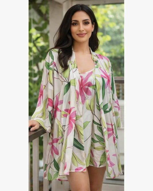 Wild Bloom Sleep Dress & Robe Set