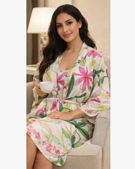 Wild Bloom Sleep Dress & Robe Set
