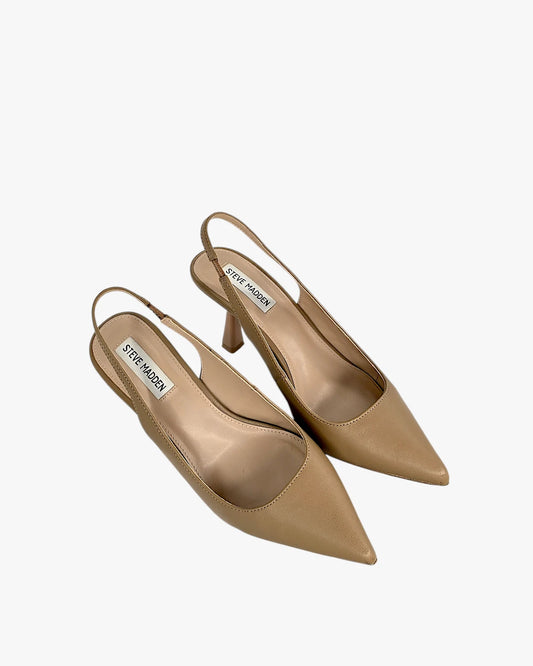Soft Nude Slingback Heels