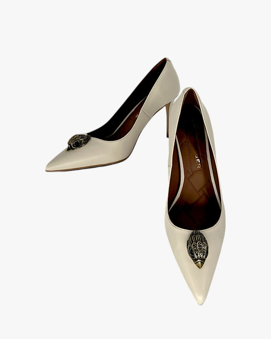 Ivory Jewel Accent Heels