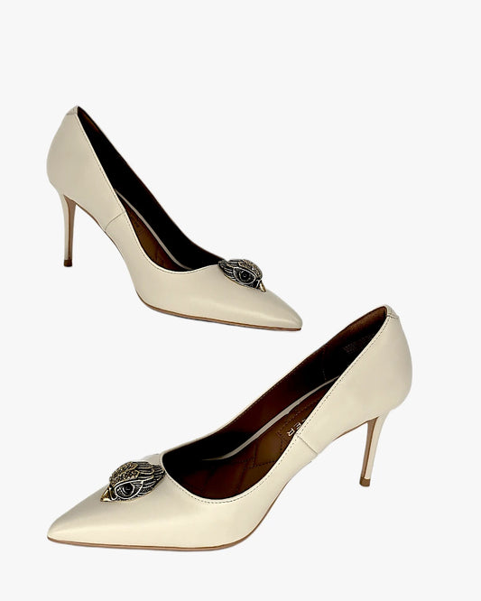 Ivory Jewel Accent Heels