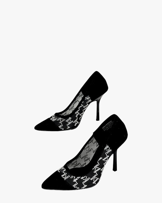 Signature Mesh Logo Heels