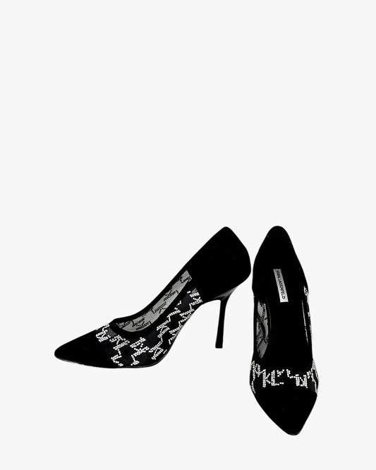 Signature Mesh Logo Heels