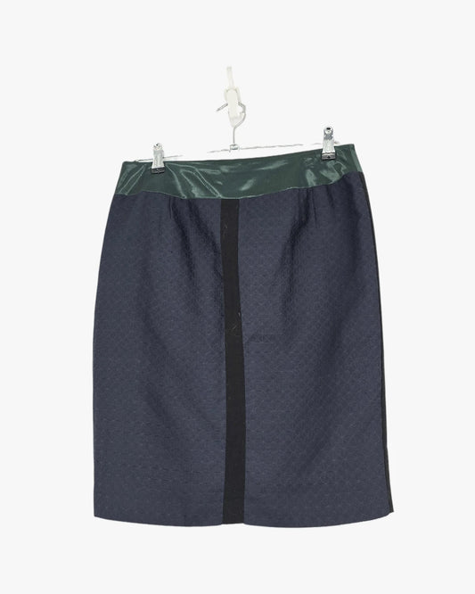 Zara Woman Color-Block Midi Skirt