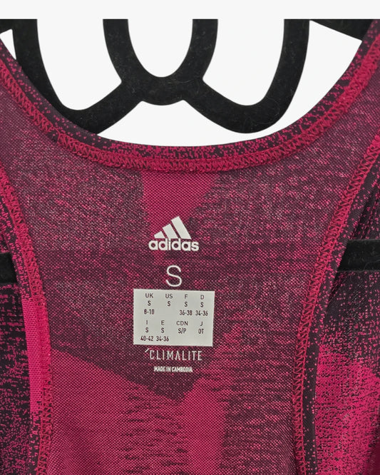 Sleeveless Training Tank Ð Burgundy Print