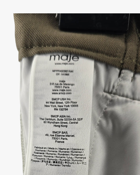 MAJE Belted Neutral Suit (Blazer & Pants)