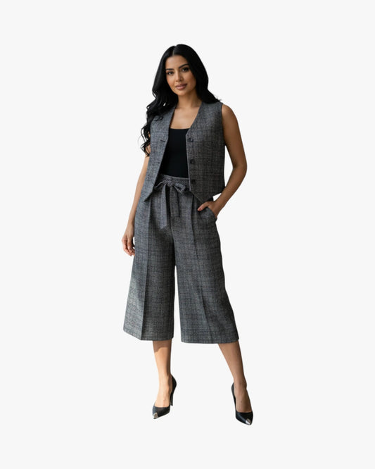 MAJE Sleeveless Vest & Culotte Set