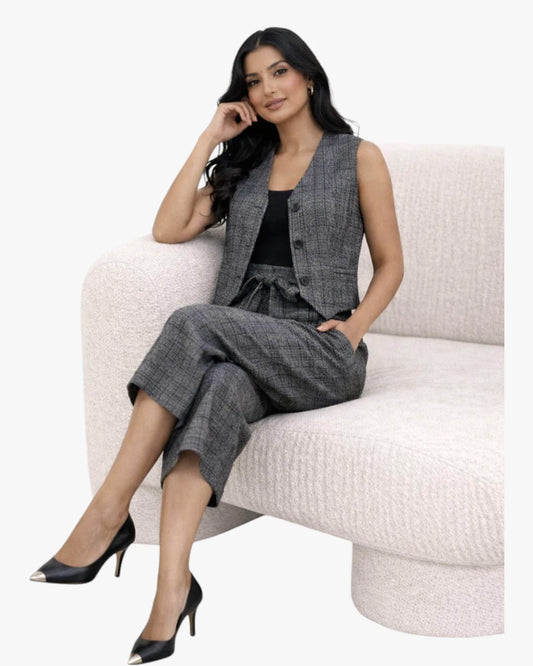 MAJE Sleeveless Vest & Culotte Set