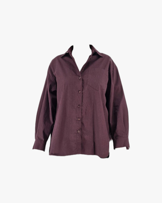 Burgundy Relaxed Shirt