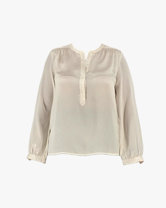 Ivory Soft Buttoned Blouse