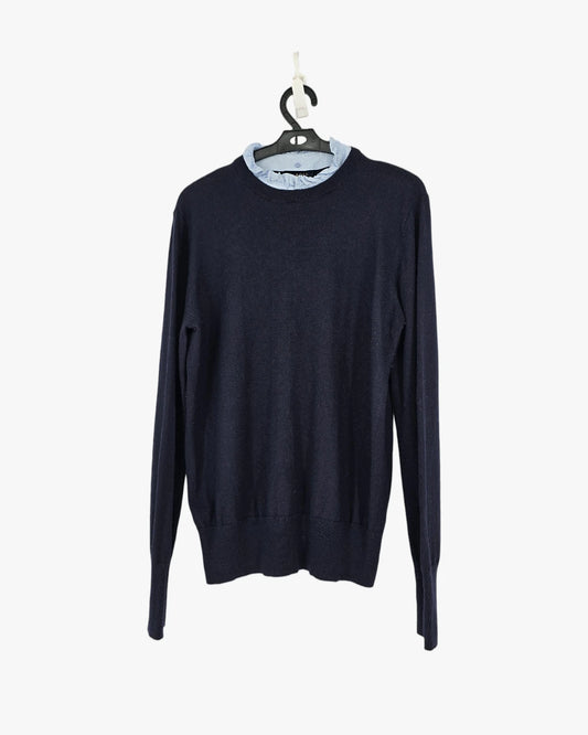 Navy Knit Pullover