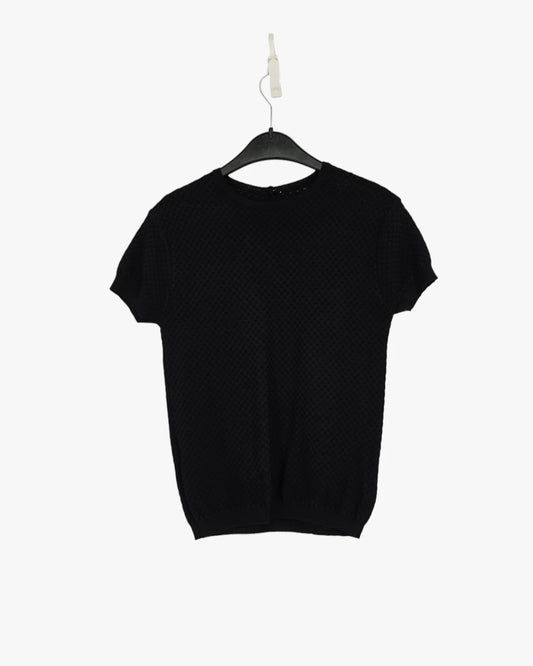 Textured Short-Sleeve Top